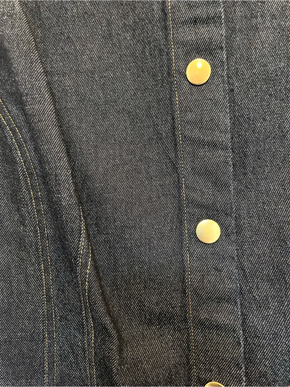 J. Crew Dark Denim Sleeveless Button-Front Dress - Picture 3 of 7